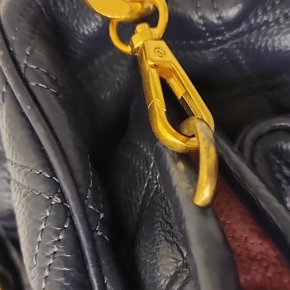 Rare Marc Jacobs Stam Bag Navy Blue Nappa Leather STUNNING Collectors Item - Picture 13 of 16
